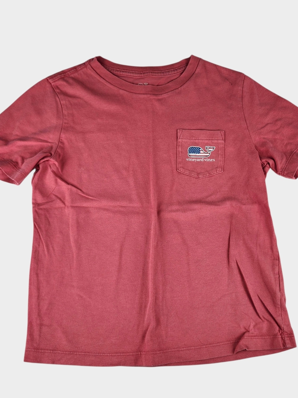 Vineyard Vines Kids Coral Short-Sleeve Pocket Tee